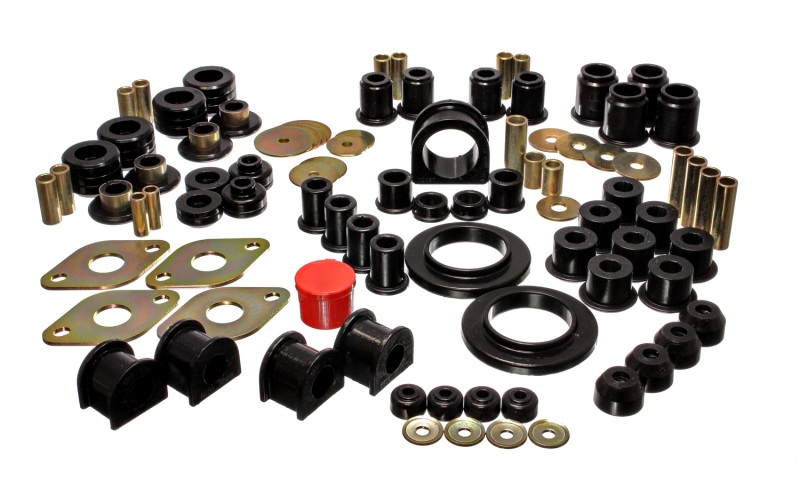 Toyota Pickup Suspension Bushing Kit - Energy Suspension - Hyper-Flex - Black - `95-`00